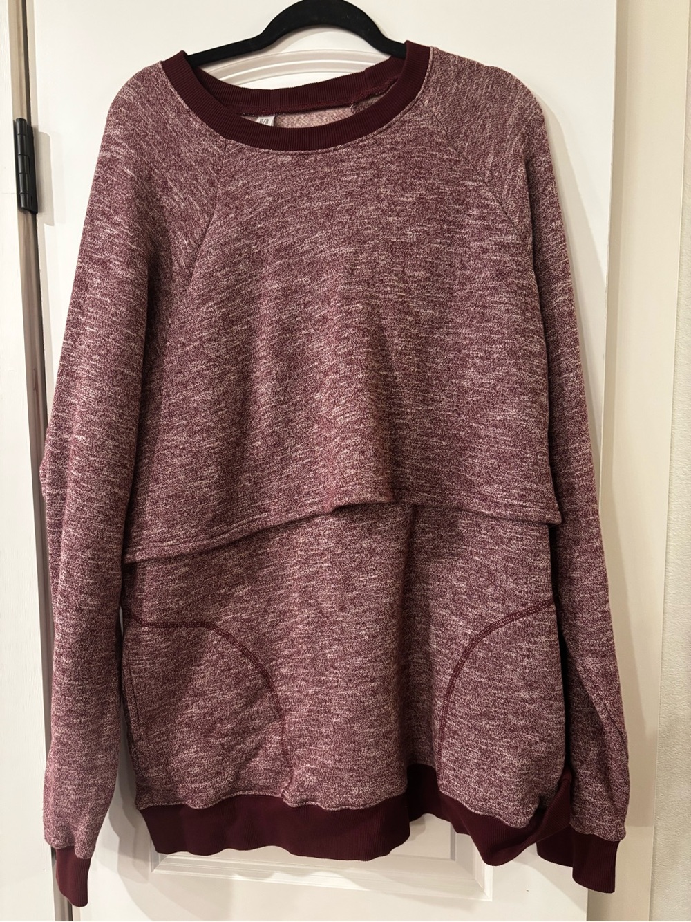 Latched Mama Burgundy Pullover